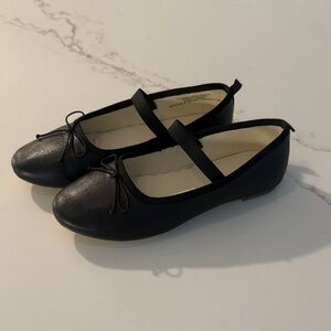 J. Crew Factory Black Ballet Flats with Bow